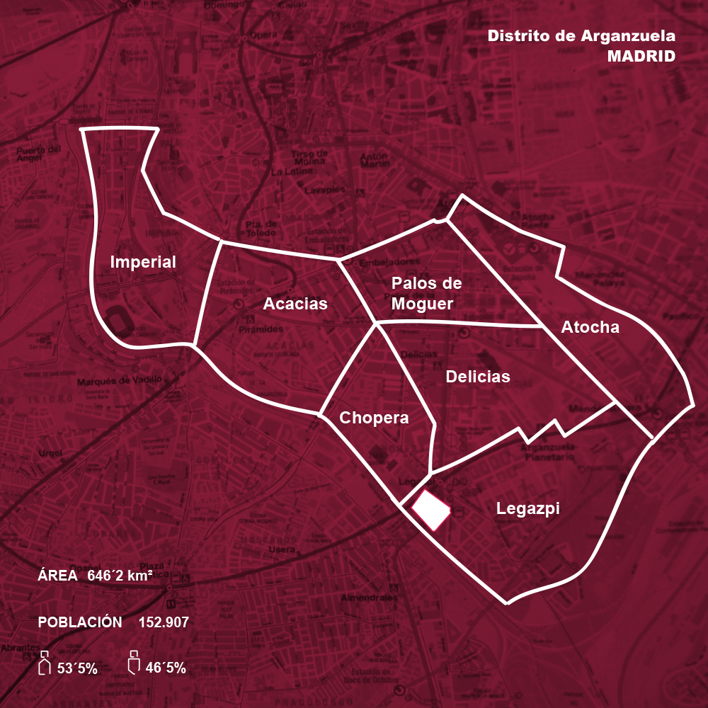 Plano distrito Arganzuela